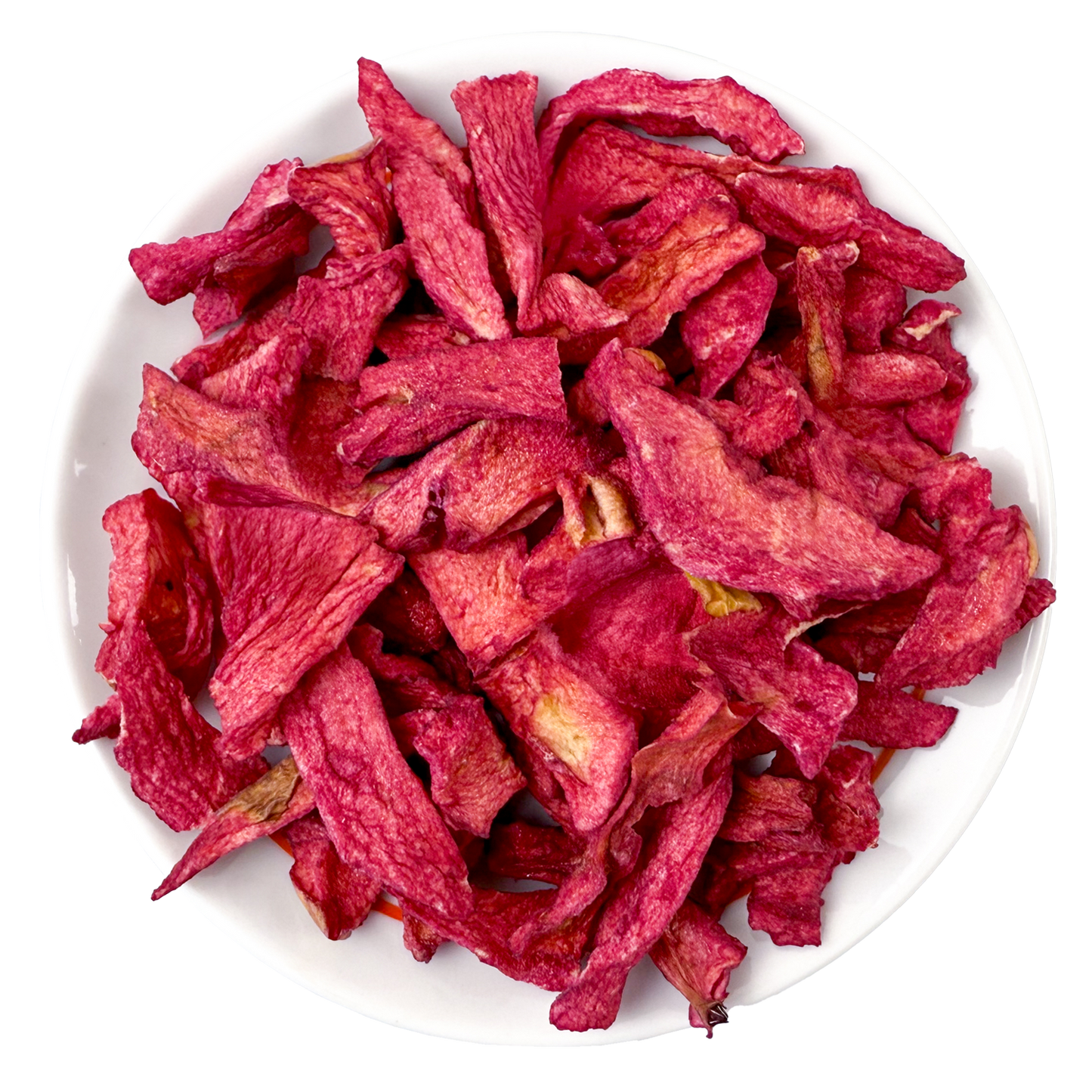 Ofengetrocknete Äpfel mit Erdbeergeschmack