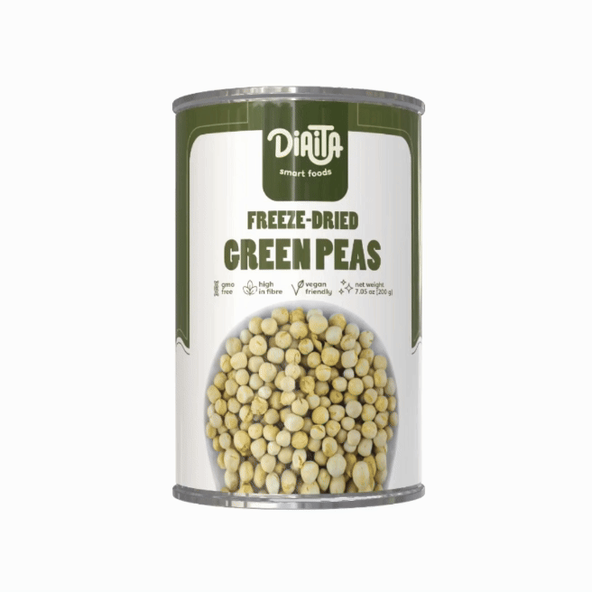 Gefriergetrocknete gekochte Erbsen