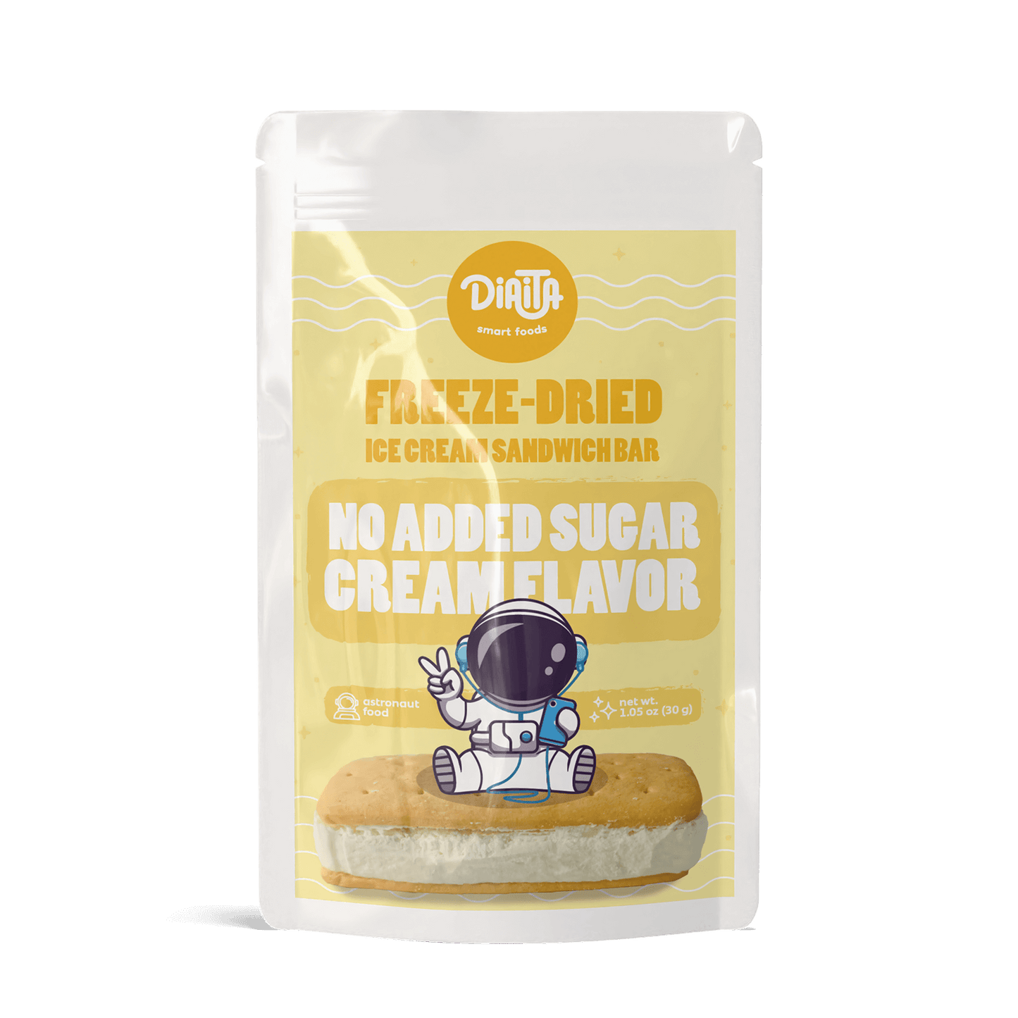 Gefriergetrocknetes Eis-Sandwich ohne Zuckerzusatz – Creme