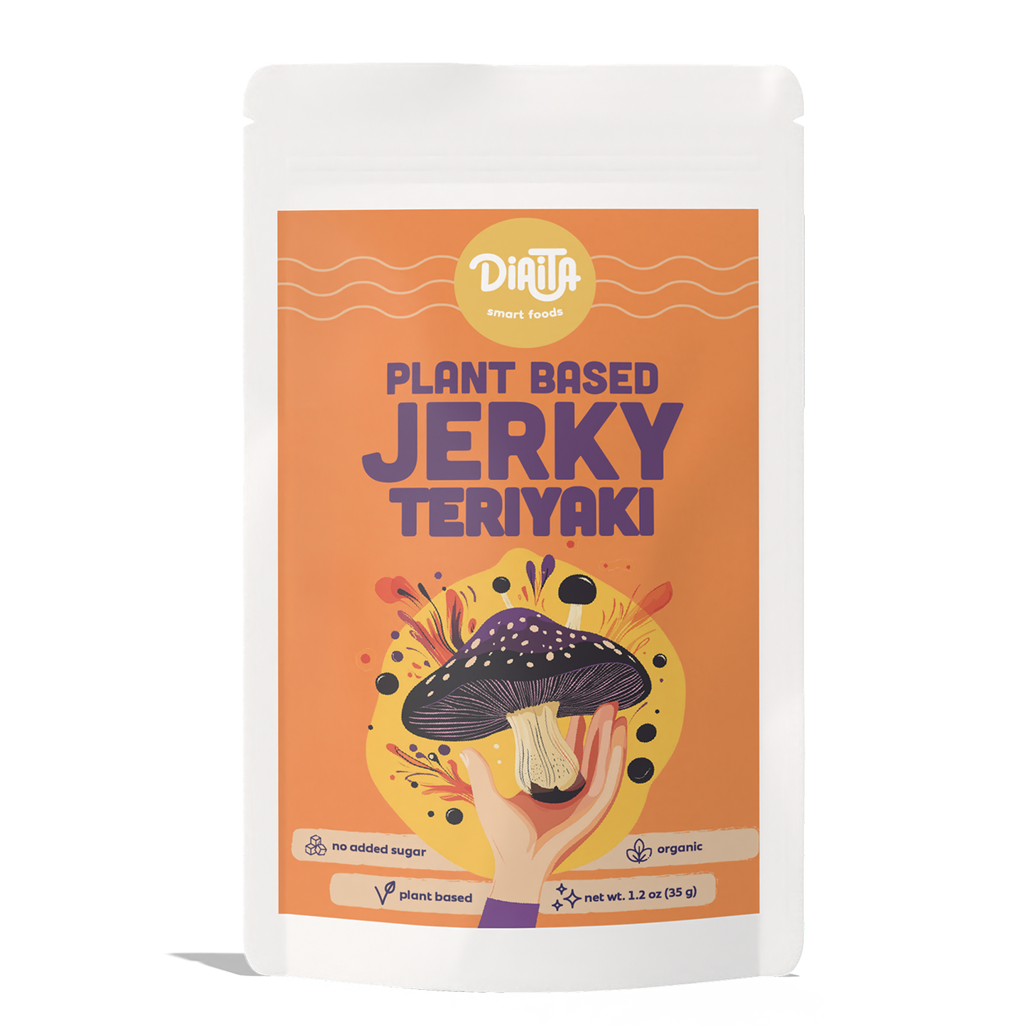 Bio-pflanzliches Teriyaki-Pilz-Jerky