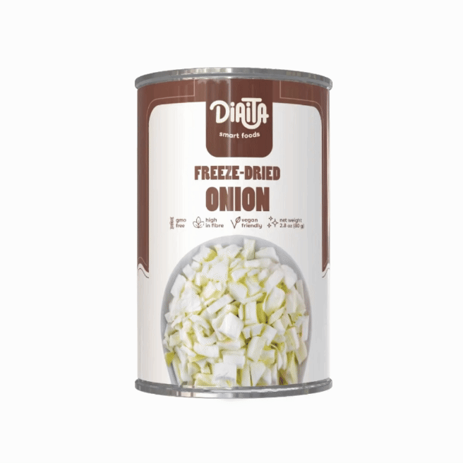 Gefriergetrocknete Zwiebel