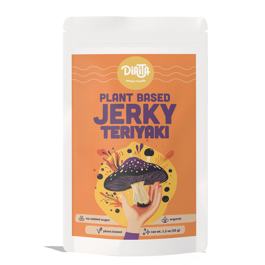 Bio-pflanzliches Teriyaki-Pilz-Jerky