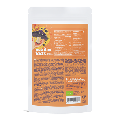 Bio-pflanzliches Teriyaki-Pilz-Jerky