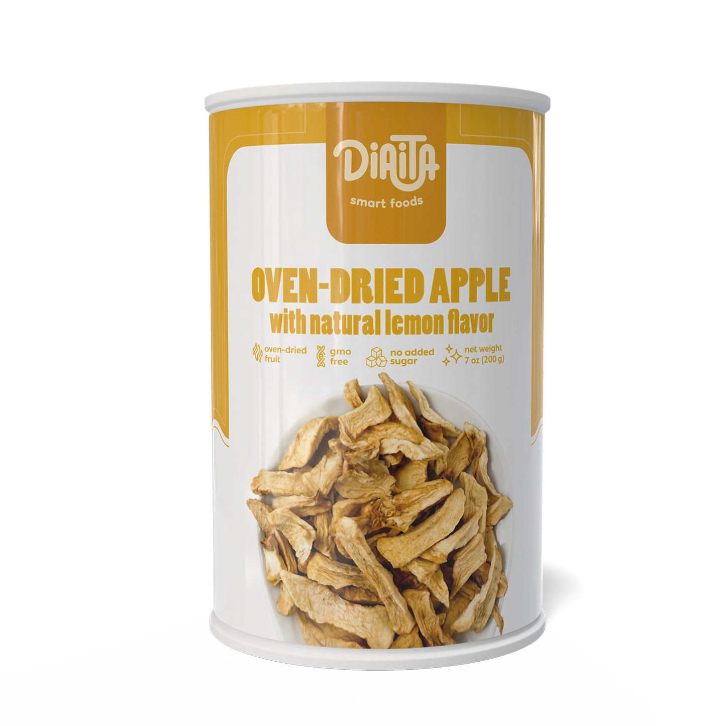 Ofengetrocknete Äpfel mit Zitronengeschmack