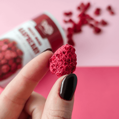 Gefriergetrocknete Himbeeren