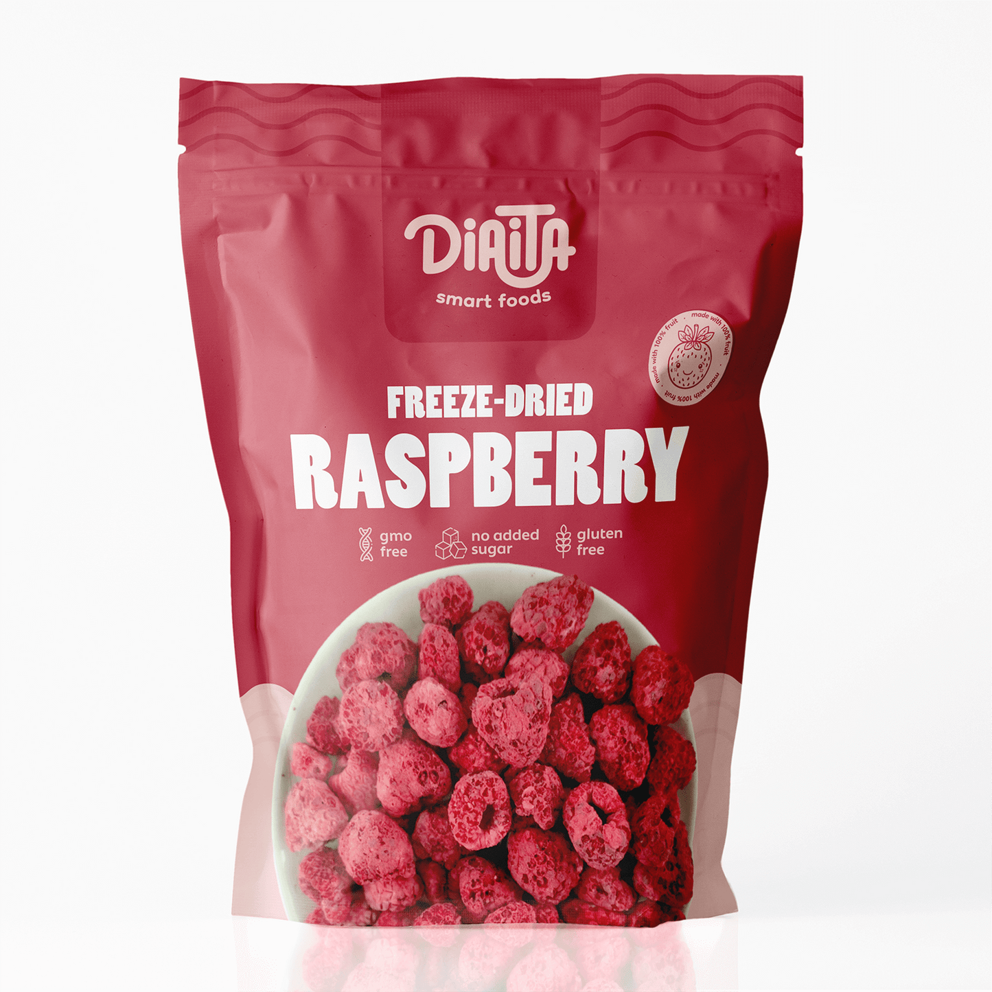 Gefriergetrocknete Himbeeren