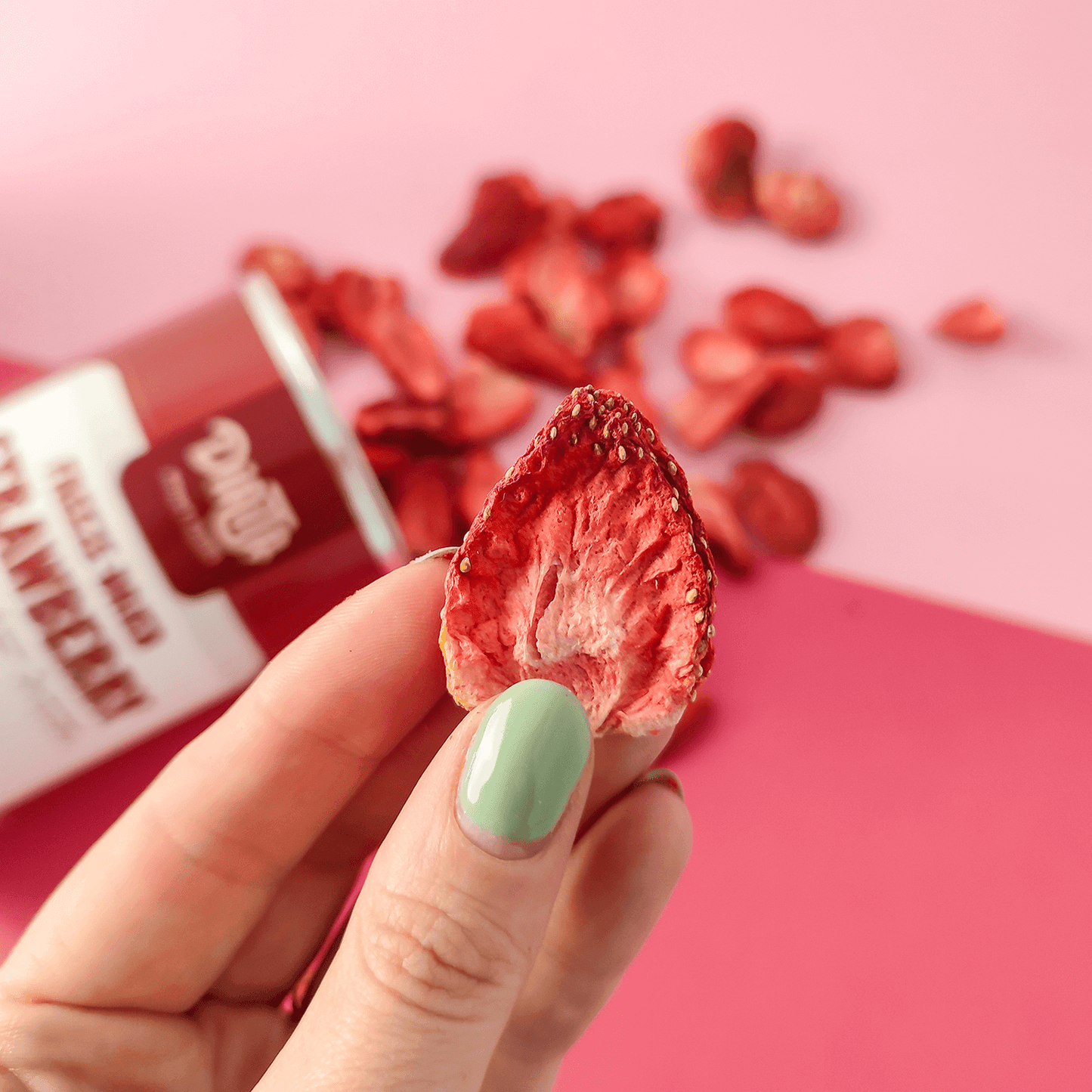 Gefriergetrocknete Erdbeeren